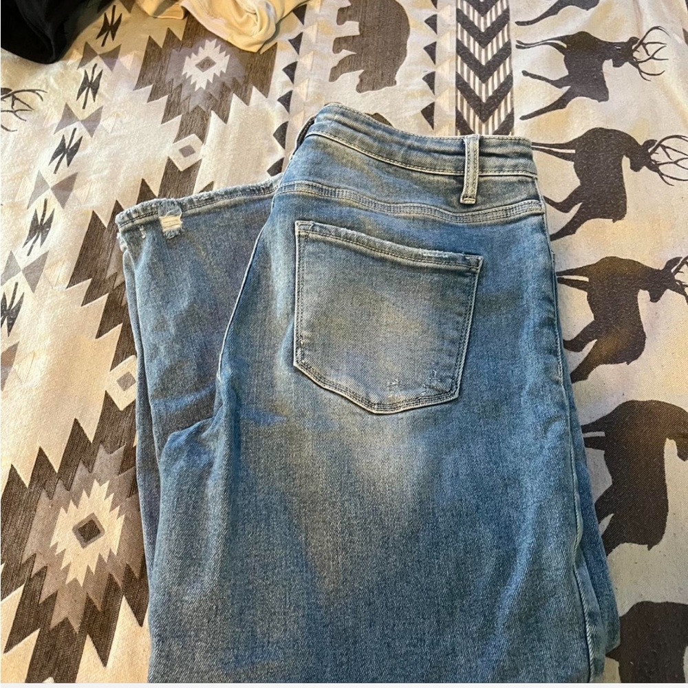 Classic Blue Straight Leg Jeans
